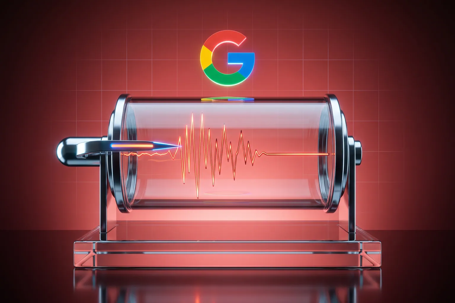Google Search Console data showing ranking volatility during a core algorithm update
