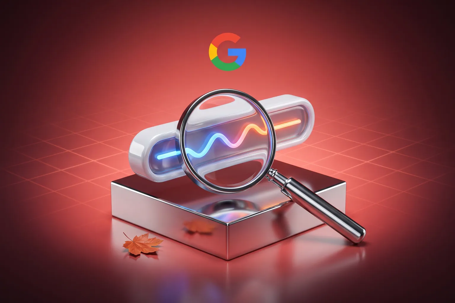 Search rankings graph showing volatility during a Google core update period
